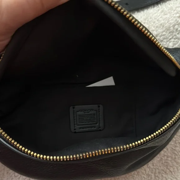 Coach Black Crossbody Bag with Gold Hardware - Picture 2 of 4